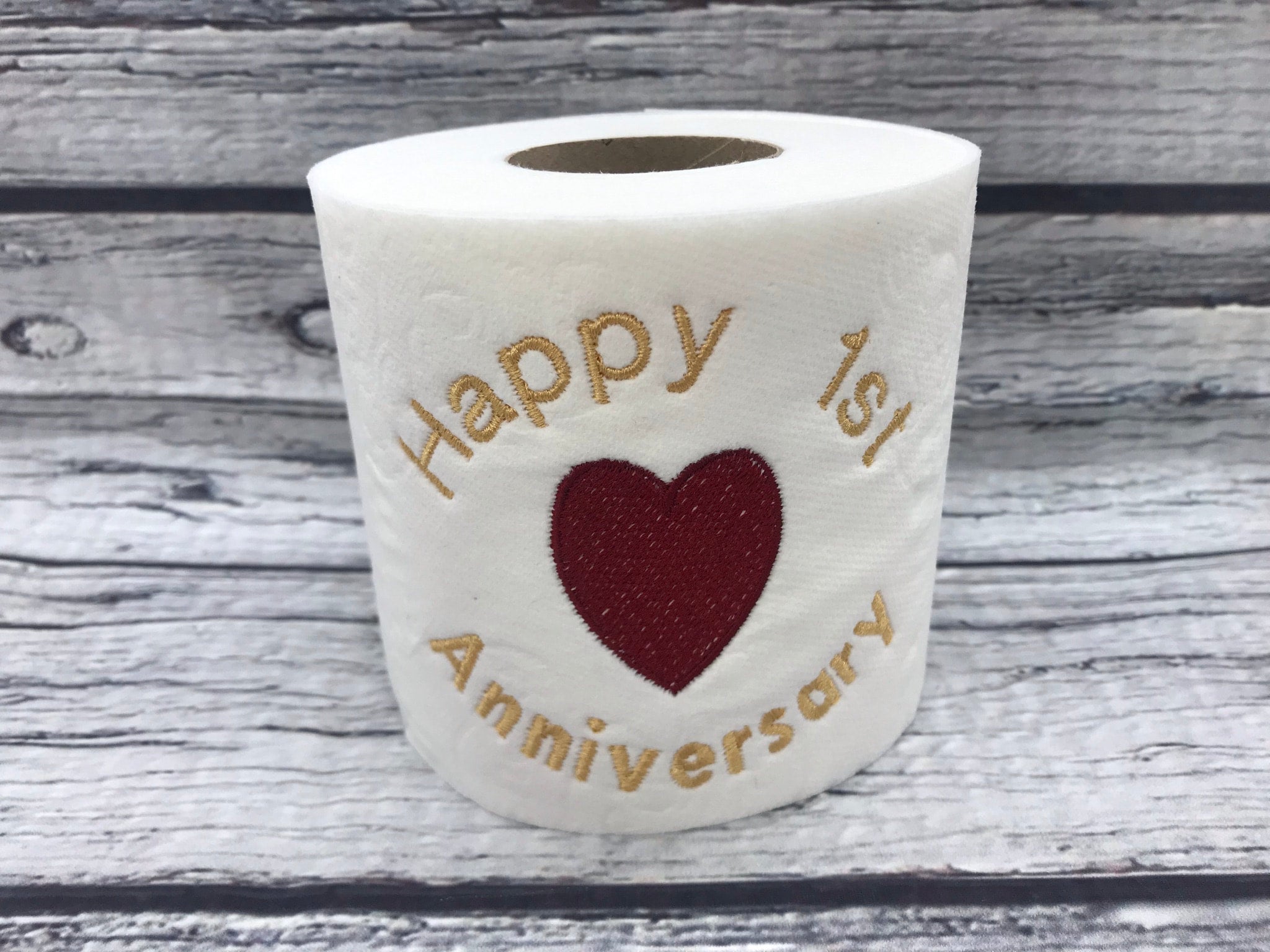Funny Retirement Gift - Embroidered Toilet Paper With Special Message